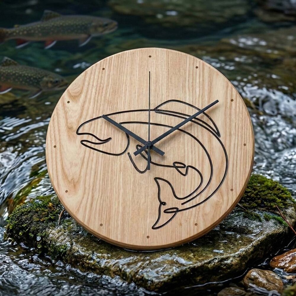 hodiny darcek pre rybara